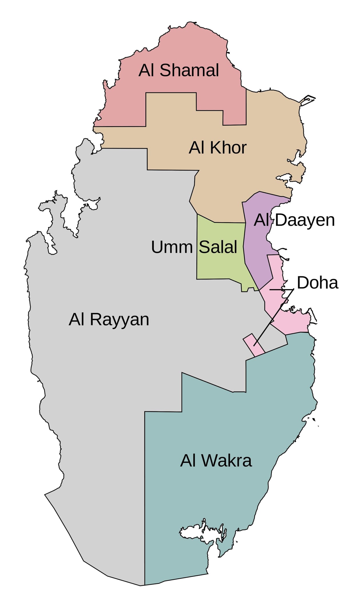نقشہ کے قطر بلدیہ