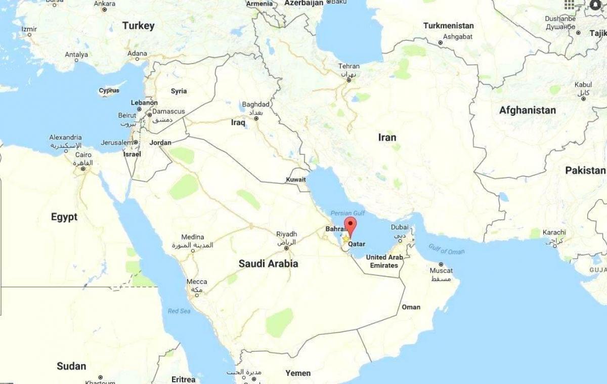قطر نقشہ دنیا اٹلس