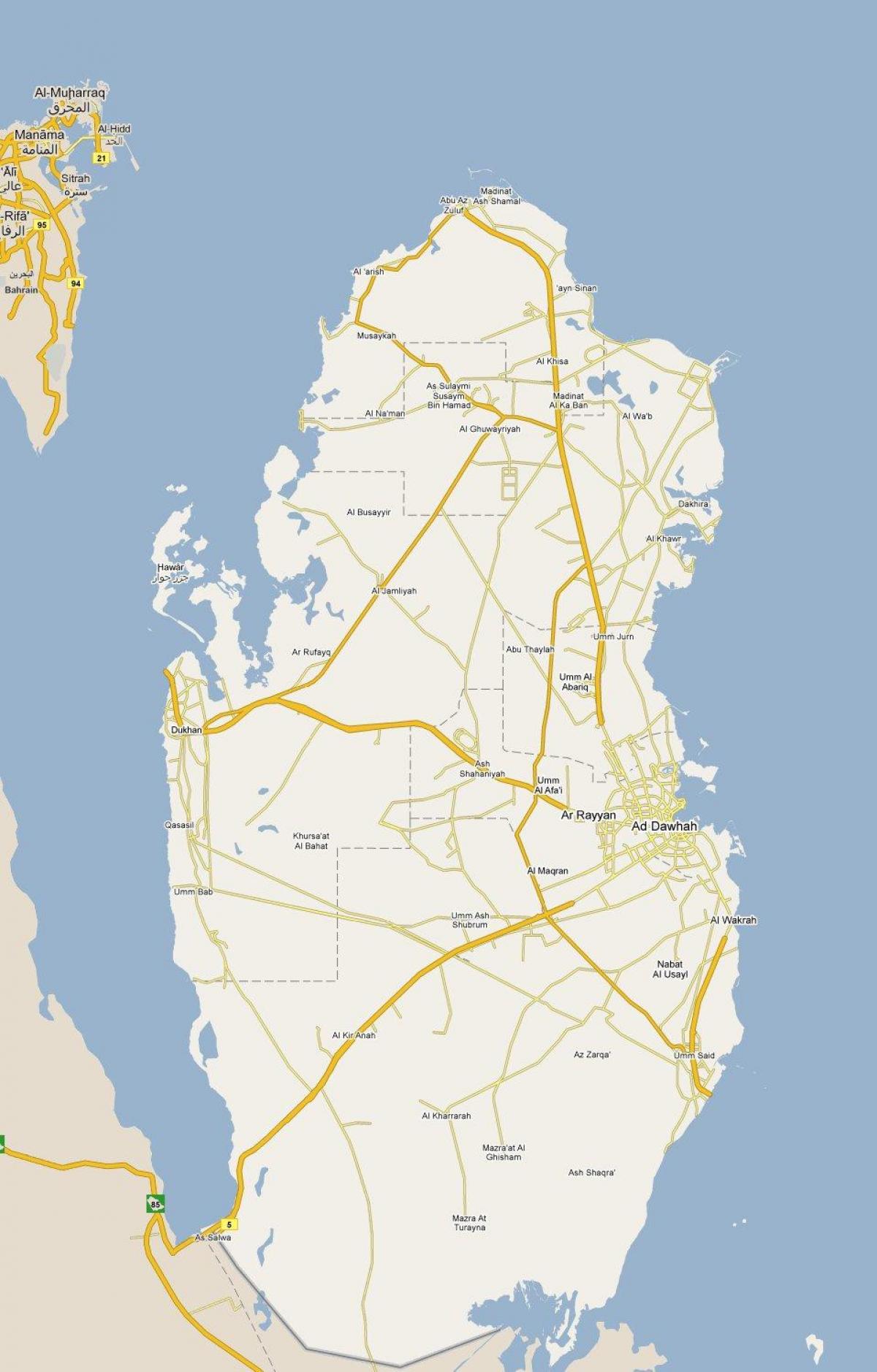 نقشہ دکھا قطر