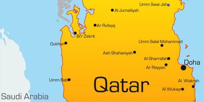 نقشہ کے دارالحکومت کے قطر 