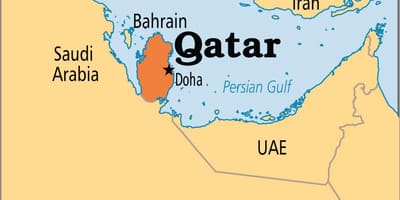 نقشہ کے قطر ایشیا