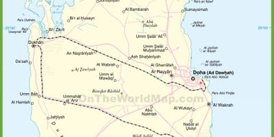 نقشہ قطر کے تفصیلی
