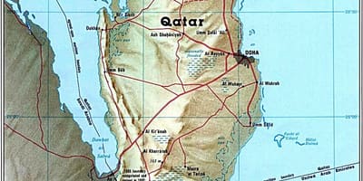 نقشہ کے قطر روڈ 