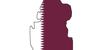 نقشہ قطر کے پرچم