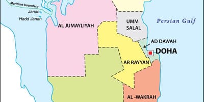 نقشہ کے قطر خطے