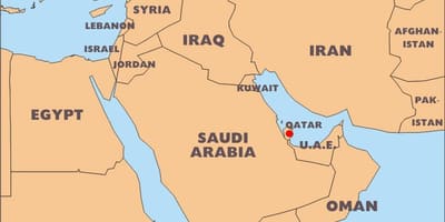 قطر میں ملک دنیا کے نقشے